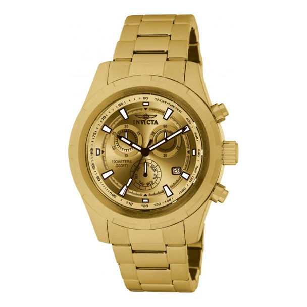 Invicta II Collection Men's Gold Dial Quartz Chronograph Watch 1561