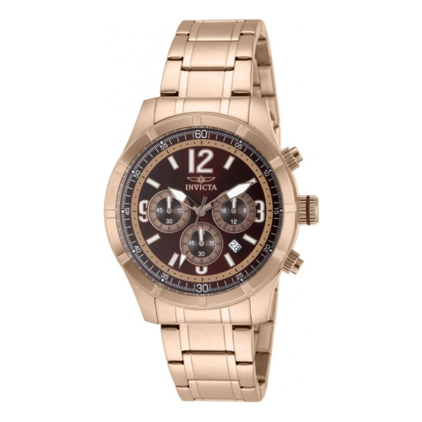 Invicta Specialty Classic Men's Brown Dial Quartz Chronograph Watch 11378