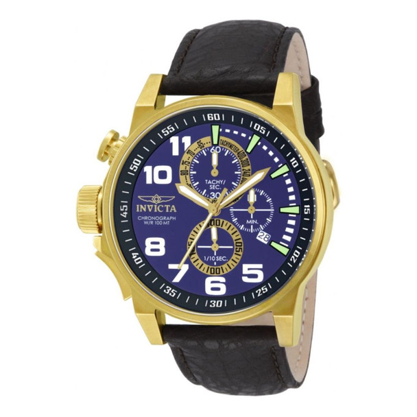 Invicta I-Force Lefty Unisex Blue Dial Quartz Chronograph Watch 13055