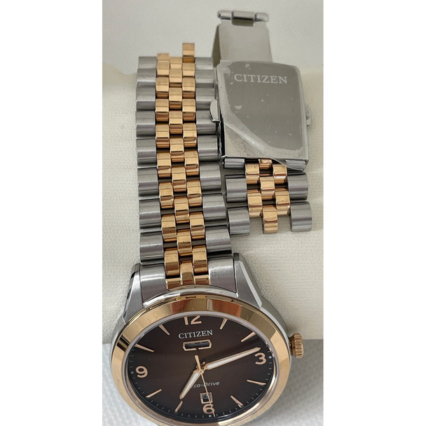 Citizen Rolan Men's Brown Dial Eco-Drive Watch AW0156-57X
