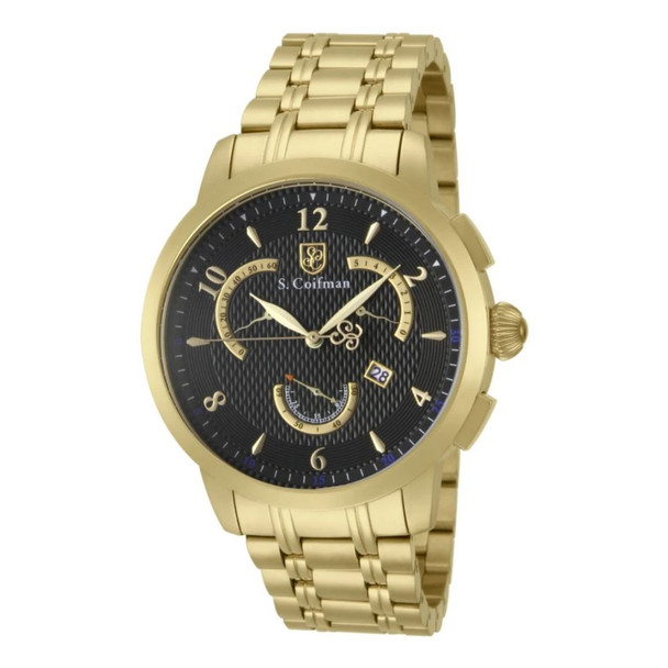 S. Coifman Men's Black Dial Quartz Chronograph Watch SC0238