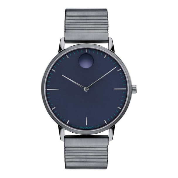 Movado Face Collection Men's Blue Dial Quartz Watch 3640177