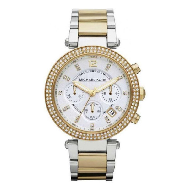 Michael Kors Parker Women's Two-Tone Silver Dial Quartz Chronograph Watch MK5626