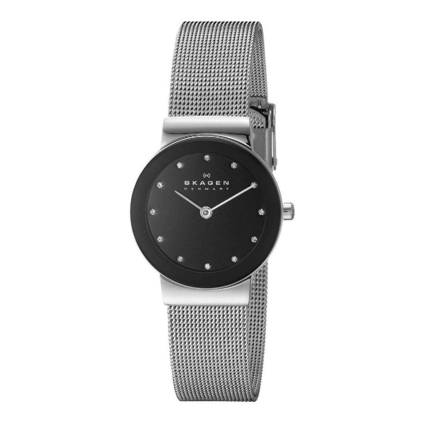 Skagen Freja Women's Black Dial Quartz Watch 358SSSBD