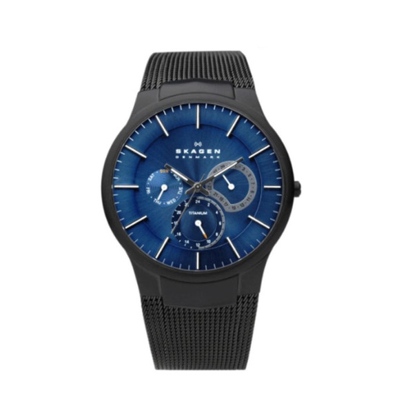 Skagen Titanium Collection Men's Blue Dial Quartz Watch 809XLTBLN