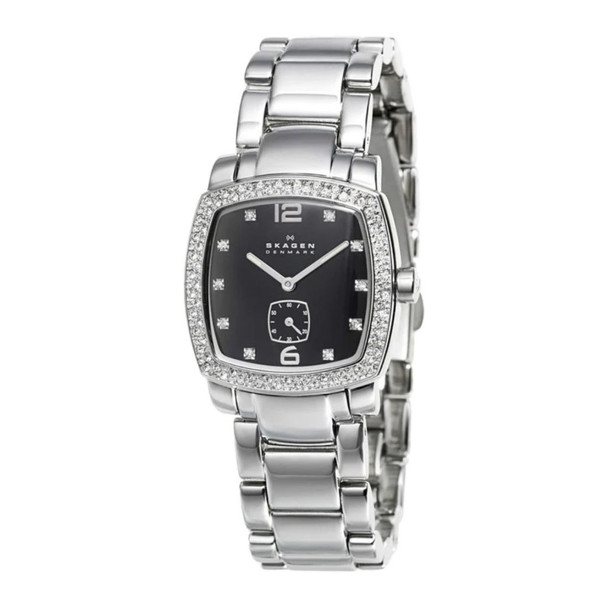 Skagen Classic Women's Black Dial Quartz Watch 555SSXB