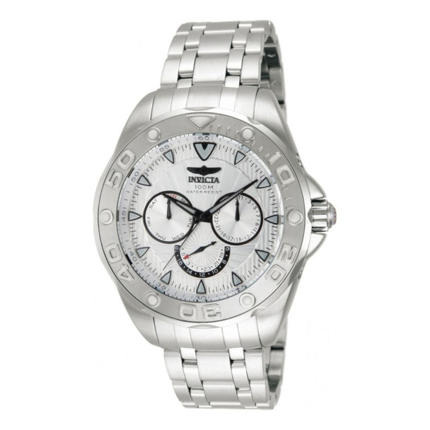 Invicta Pro Diver Men's Silver-Tone Dial Quartz Watch 12253