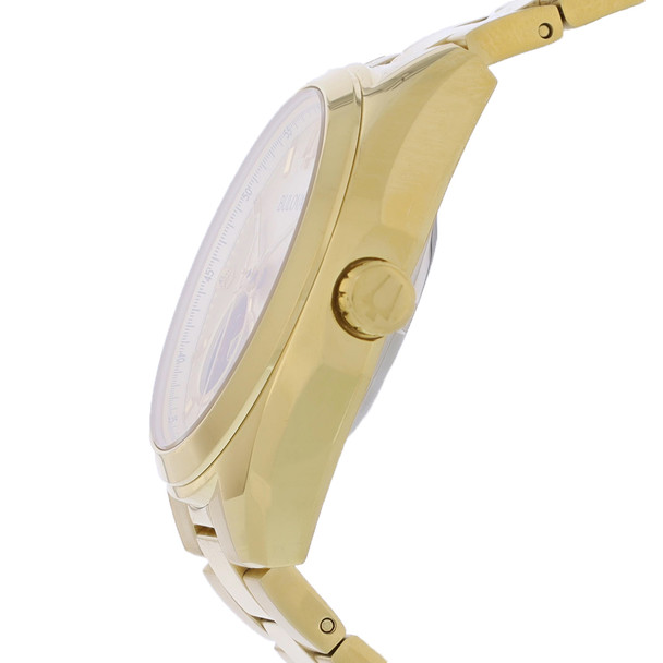 Bulova Surveyor Men's Gold-Tone Stainless Champagne Dial Automatic Watch 97A182