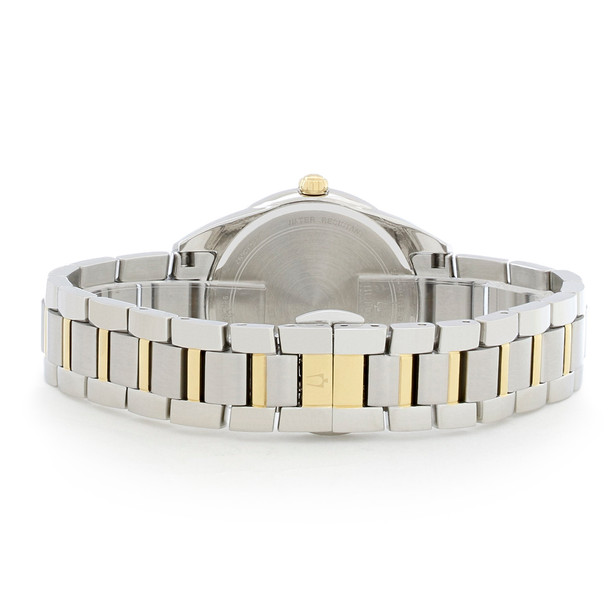 Bulova Sutton Women's MOP Dial Diamond Two-Tone Quartz Watch 98R263