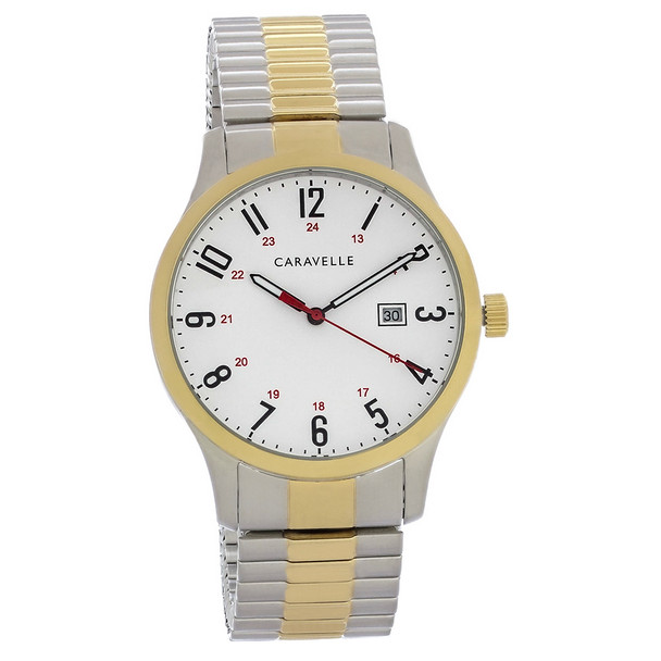 Caravelle by Bulova Men's Two Tone Stainless Steel Quartz Watch 45B147
