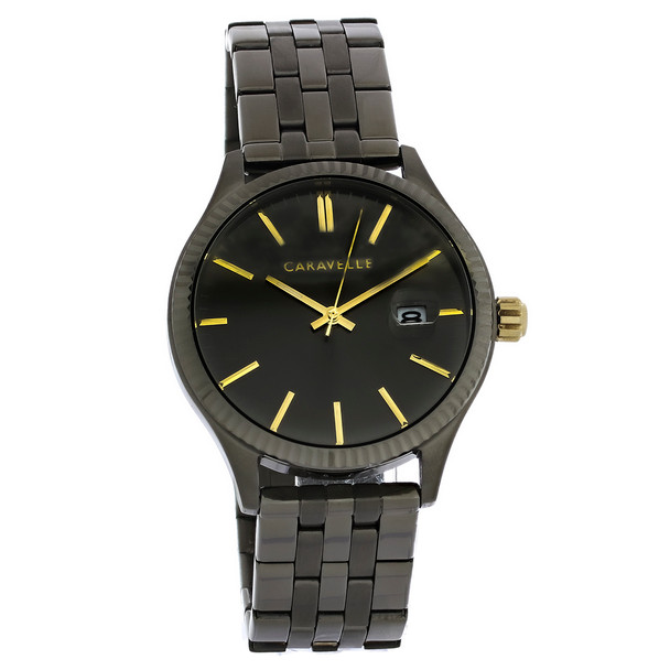 Caravelle By Bulova Men's Grey ION Quartz Chronograph Watch 45B149