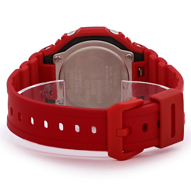 Casio G-Shock Red Analog-Digital Men's Quartz Chronograph Watch GA2100-4A