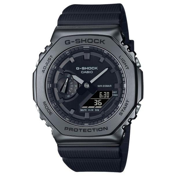 Casio G-Shock Men's Solar Analog Digital All Black Watch GM2100BB-1A