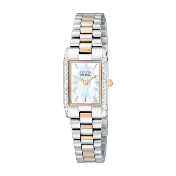 Citizen Eco-Drive Women's Two-Tone MOP Dial Eco-Drive Watch EW9818-56D