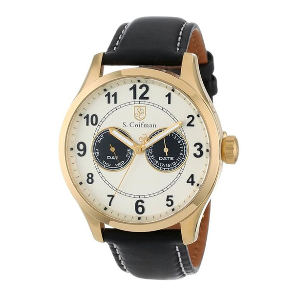 S. Coifman S. Coifman Men's Off White Dial Swiss Quartz Watch SC0316