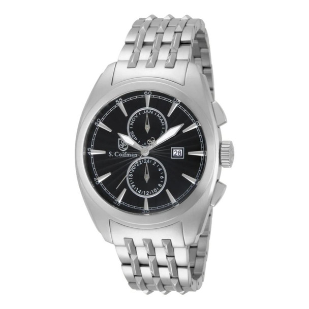 S. Coifman Noble Men's Black Dial Quartz Watch SC0137