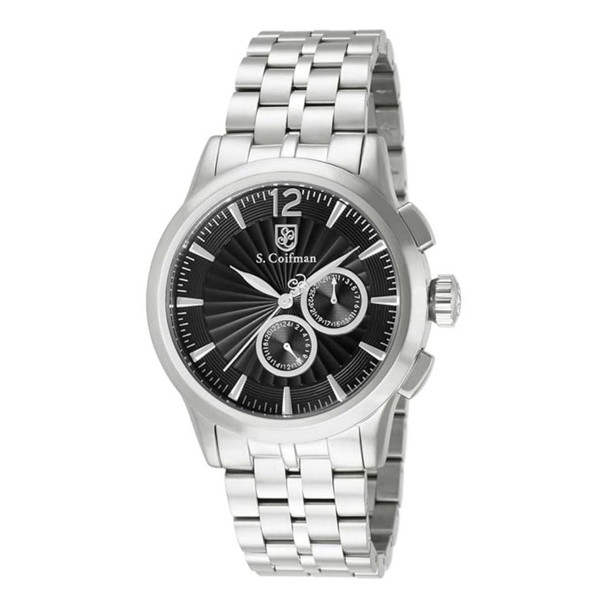 S. Coifman Heritage Men's Black Dial Swiss Quartz Watch SC0268