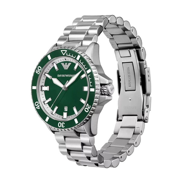 Emporio Armani Sea Explorer Men's Green Dial Quartz Watch AR60080