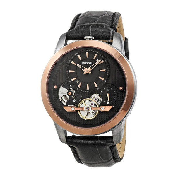 Fossil Grant Twist Men's RG-Tone Black Dial Quartz Watch ME1125