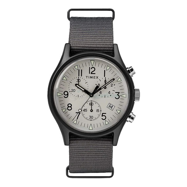 Timex MK1 Aluminum Men's Grey Dial Quartz Chrono Watch TW2T10900VQ
