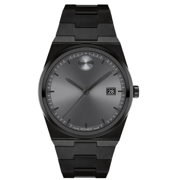 Movado Bold Quest Men's Black PVD Gray Dial Quartz Watch 3601224
