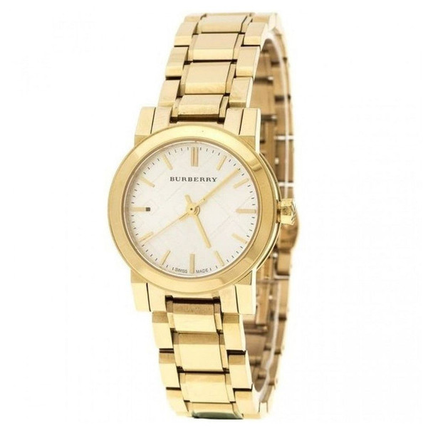 Burberry Heritage White Dial Gold-Tone Women's Quartz Watch BU9203