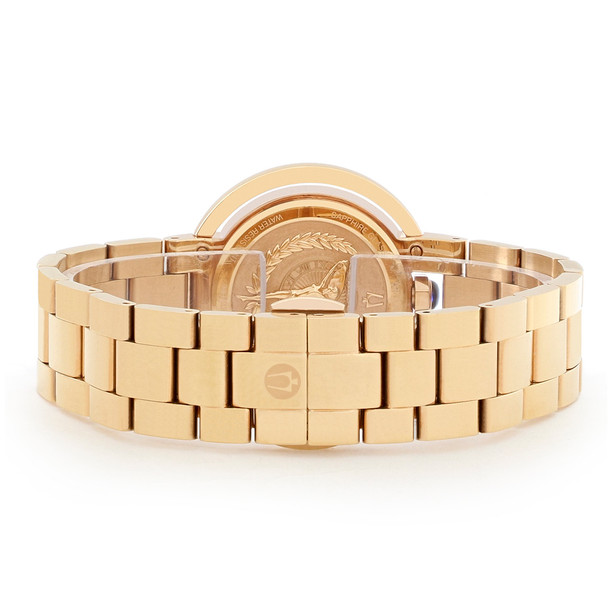 Bulova Women's TurnStyle Rose Gold Plated Stainless Steel Quartz Watch 98L247