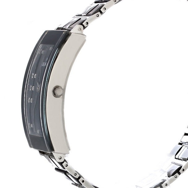 Croton Diamond Men's Black Ceramic and Stainless Steel Quartz Watch CN307048BKBK