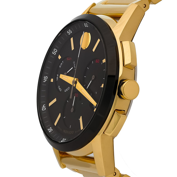 Movado Museum Sport Men's Chronograph Black Dial Quartz Watch 0607803