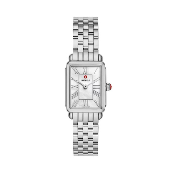 Michele Deco Park Women's White Mother-of-Pearl Dial Quartz Watch MWW06E000144