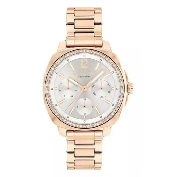 Coach Women's Kitt Crystal Chronograph Rose Gold Tone Watch 14504395