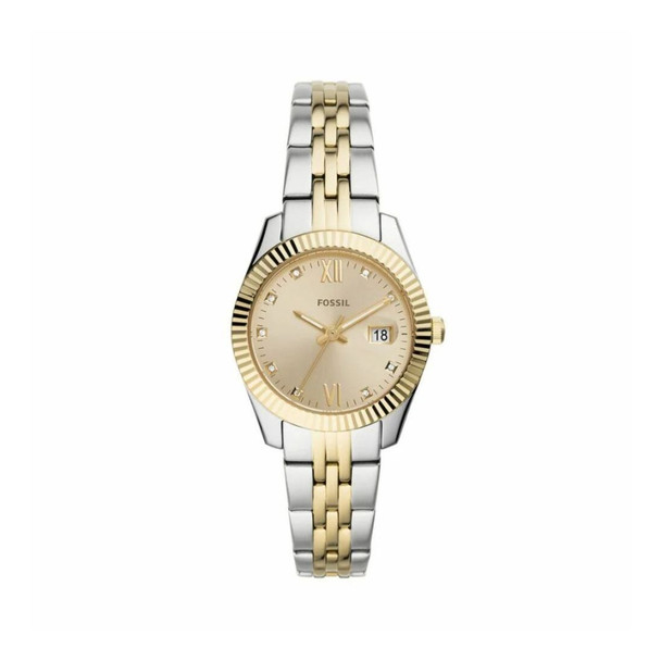 Fossil Scarlette Mini Women's Gold-Tone Dial Quartz Watch ES4949