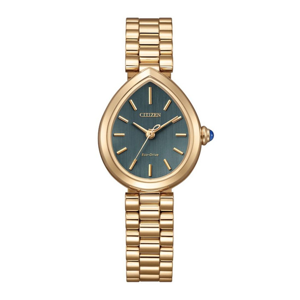 Citizen L Rainell Eco-Drive Women's Green Quartz Watch EM1203-57X