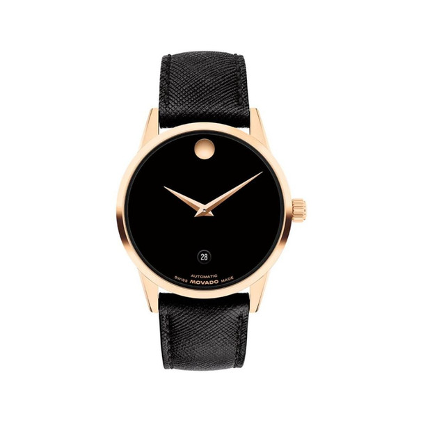 Movado Museum Classic Unisex Black Dial Automatic Watch 0608026