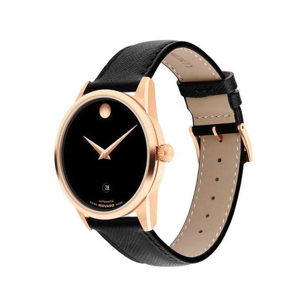 Movado Museum Classic Unisex Black Dial Automatic Watch 0608026