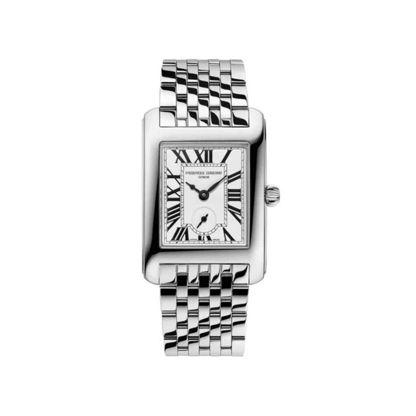 Frederique Constant Classics Carree Unisex Silver Dial Quartz Watch FC-235S2C6B