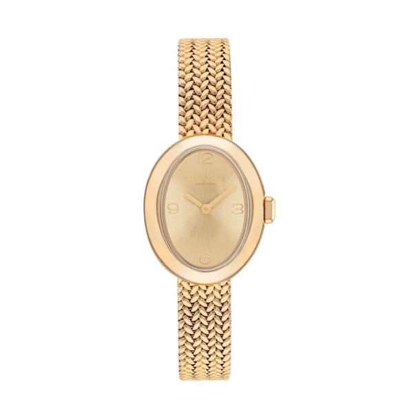 Coach Women's Sammy Goldtone Stainless Steel Mesh Bracelet Quartz Watch 14504567