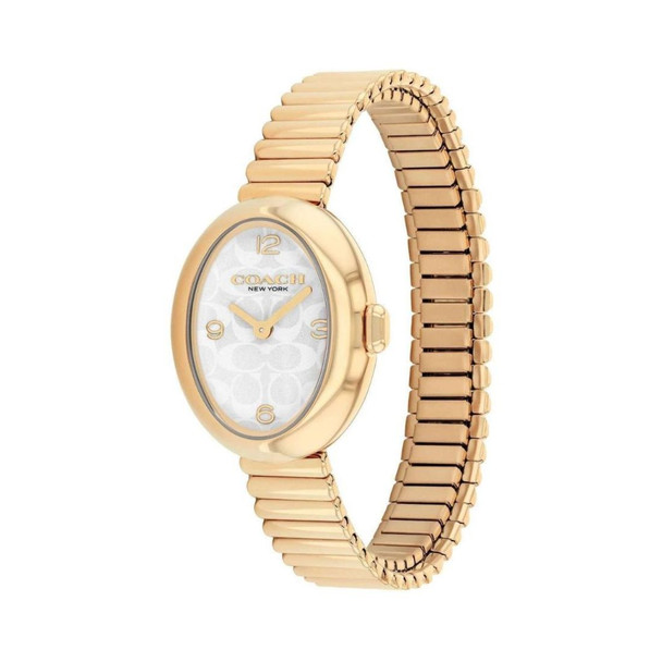 Coach Sammy Women's Gold-Tone Stainless Steel White Dial Quartz Watch 14504573