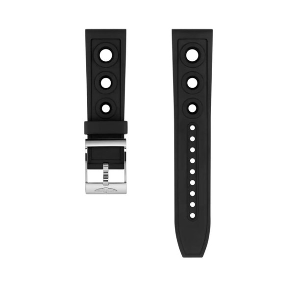Breitling 227S Black Ocean Racer Rubber Strap 22mm OEM Replacement Watch Band