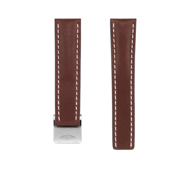 Breitling Brown Novo Nappa Calfskin Leather Strap 22mm - 438X