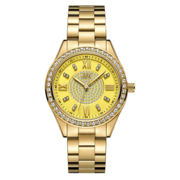 JBW Mondrian 34 Unisex Gold Dial Quartz Watch J6388D