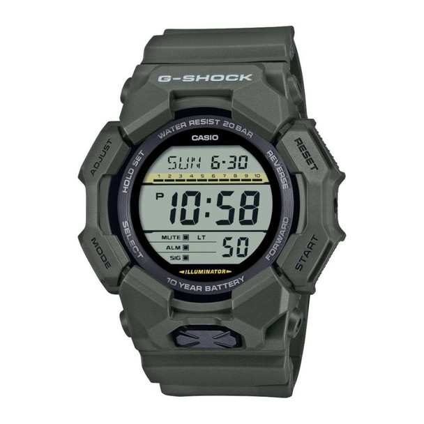 Casio GD-010 Series Men's Green Resin Strap Digital Quartz Watch GD010-3