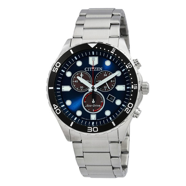 Citizen Eco-Drive Men's Quartz Blue Dial Watch AT2560-84L