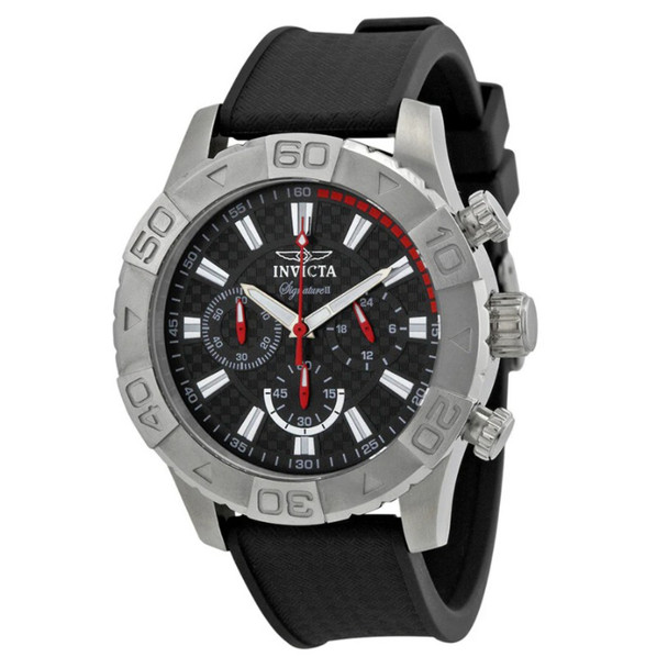 Invicta Signature Men's Black Dial Quartz Chronograph Watch 7490