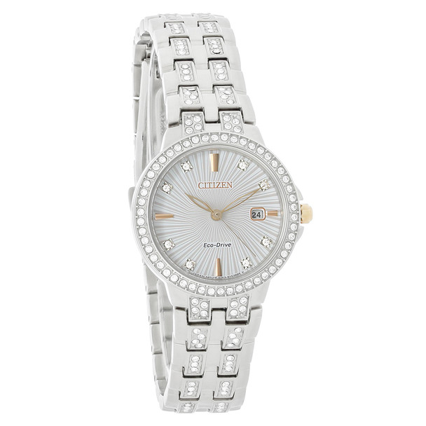 Citizen Eco-Drive Women's Silhouette Crystal Bracelet Watch EW2340-58A