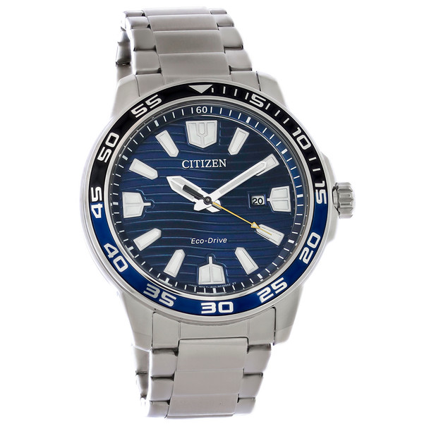 Citizen Eco Drive Sport Men's Blue Dial Stainless Watch AW1700-59L