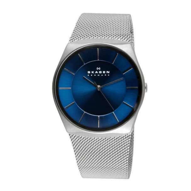 Skagen 233 Slimline Men's Blue Dial Quartz Watch 233SSSN
