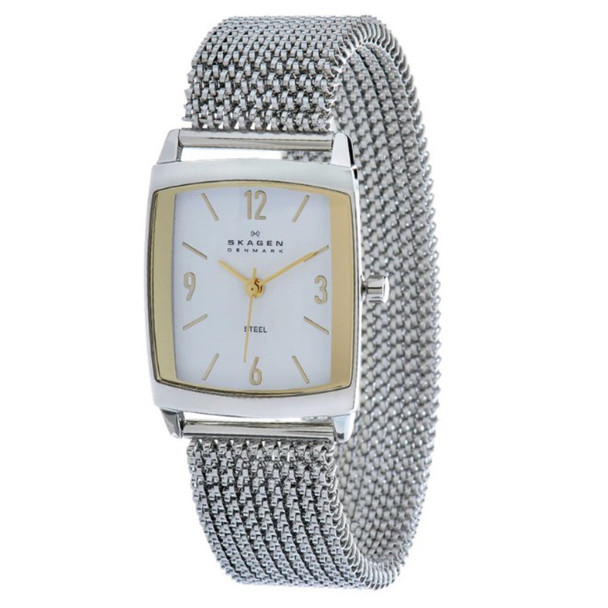 Skagen Steel Collection Women's Two-Tone Dial Quartz Watch 691SGS1