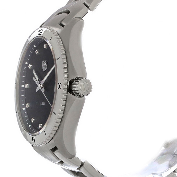 Tag Heuer Link Mens Diamond Black Dial Swiss Quartz Watch WAT1112.BA0950
