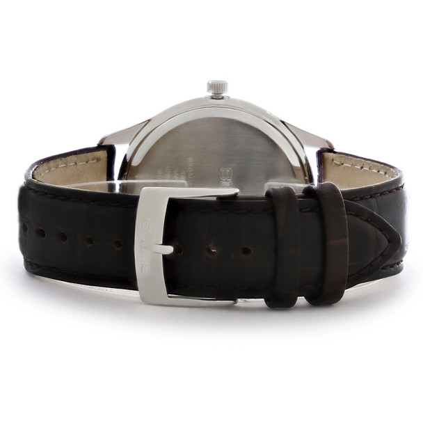 Seiko Essentials Men's White Dial Stainless Steel Quartz Watch SUR421